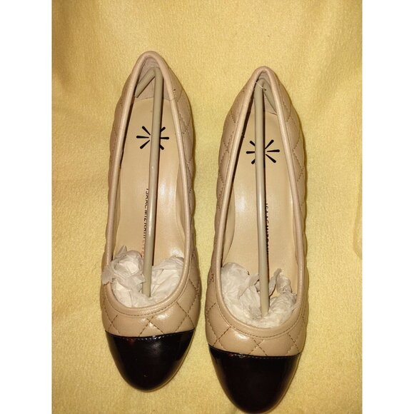 Isaac Mizrahi Live Wedge Heel Womens 7.5M Brown Leather Black Gold Trim - Picture 12 of 16